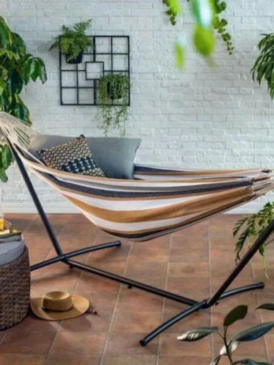 Portable Hammock Stand Included 450 LBS Capacity with Space Saving Carrying Case