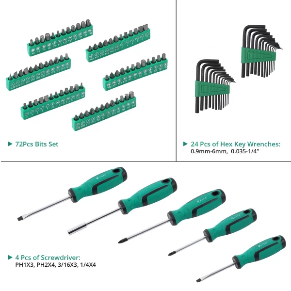 213-Piece Mechanics Tool Set General Assorted Sockets and Wrenches Set - Image 6