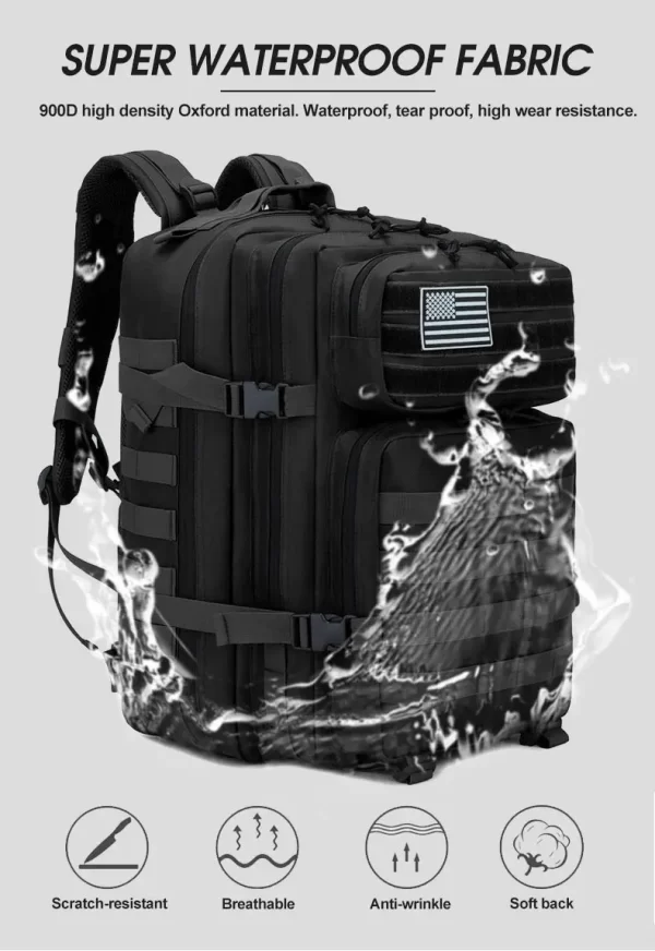 45L/25L Tactical Backpack Men's Travel Large Capacity Rucksacks - Image 22