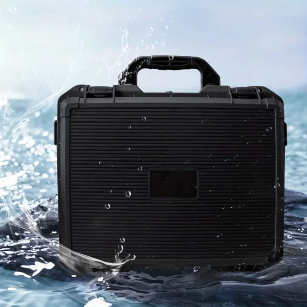 1pc Universal Portable Plastic Tool Box With Foam Insert Waterproof - Image 6
