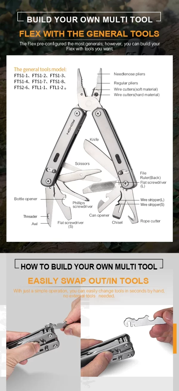 Roxon S804 Flex Multi tool Open-Source Modular Design and Customizable Multitool - Image 7