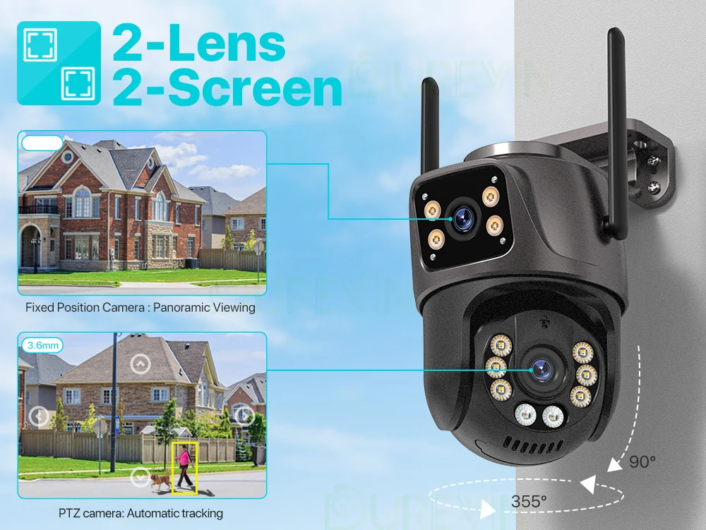 4K 8MP HD Wifi PTZ Camera Outdoor 4MP - Image 12
