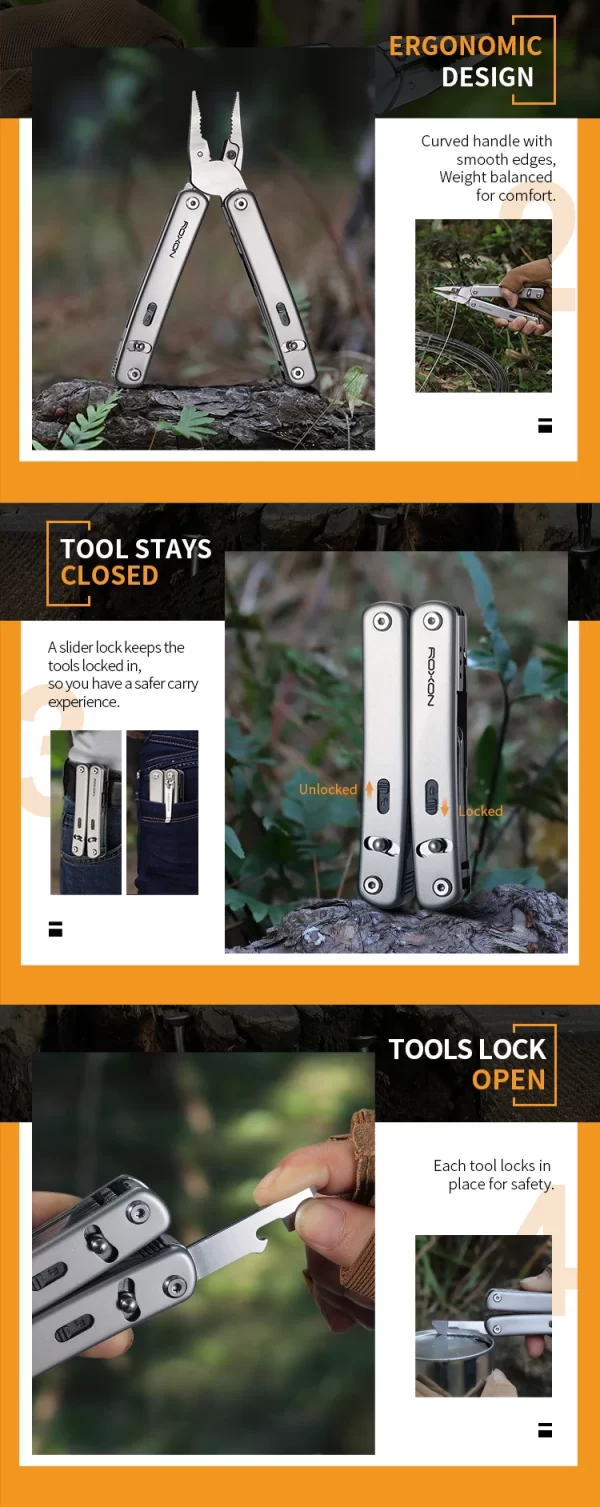 Roxon S804 Flex Multi tool Open-Source Modular Design and Customizable Multitool - Image 9