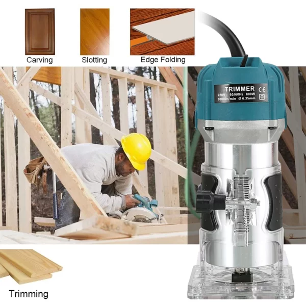 800WElectric Trimmer Wood Router Machine Woodworking - Image 20