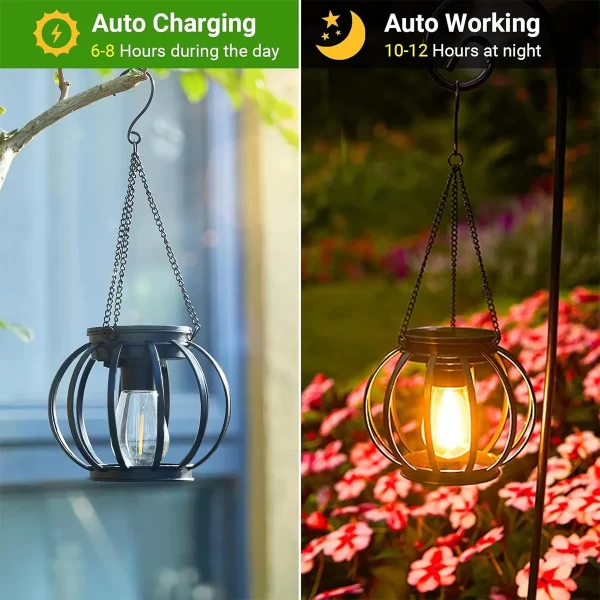 Solar Lantern Led Light Garden Lamps 3000k Lights Outdoor Waterproof - Image 4
