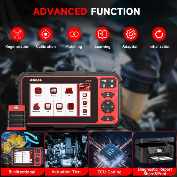 ANCEL DS300 OBD2 Car Scanner Bluetooth Auto All System Diagnostic Tool - Image 2