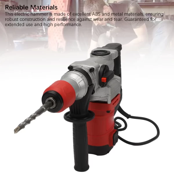 new Electric Hammer Drill Kit Multifunctional 1900W 4500RPM Impact Drill Concrete Hammer Tool
