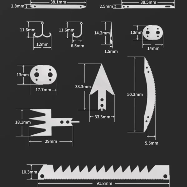 Outdoor Camping Outdoor Multifu Equipment Survival Tools Stainless Steel Card - Image 9