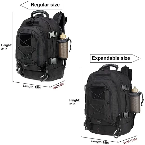 LQARMY 60L Military Tactical Backpack Army Molle Assault Rucksack - Image 5