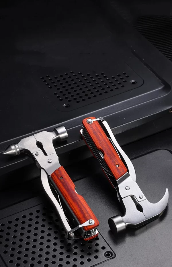 Multitool,Survival  Emergency Escape Tool with Axe,Hammer,Plier,Knife,Bottle Opener - Image 12