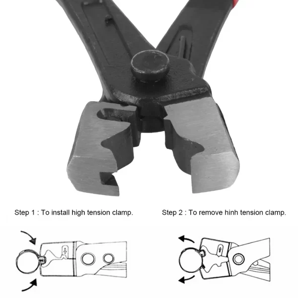 Car Oil Hose Crimping Plier Repair Tools Calliper Vise Pipe Clamp Collar Clip - Image 14