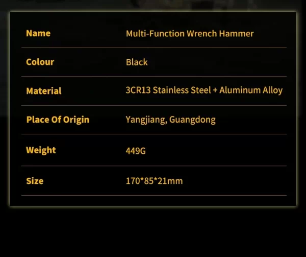 New Multifunctional Wrench Hammer Knife Pliers Survival Tool Stainless Steel Multi-tool Knife - Image 26
