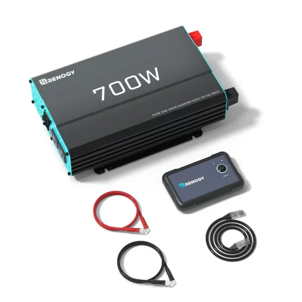 Renogy 700W Pure Sine Wave Inverter 12V DC to 120V AC Converter - Image 2