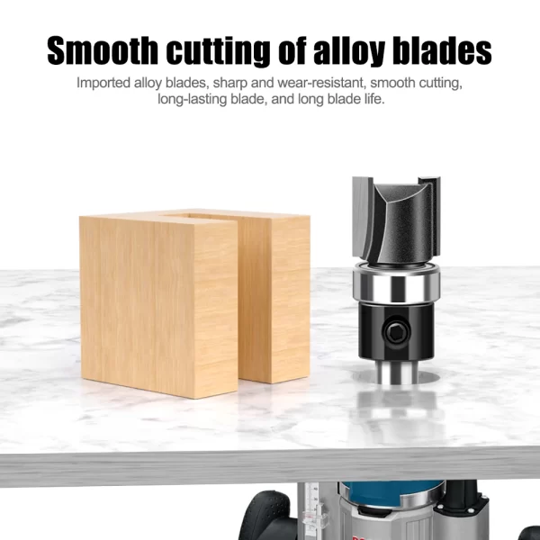 1pc 6mm 1/4"Shank Bearing Straight Router Bit - Image 2