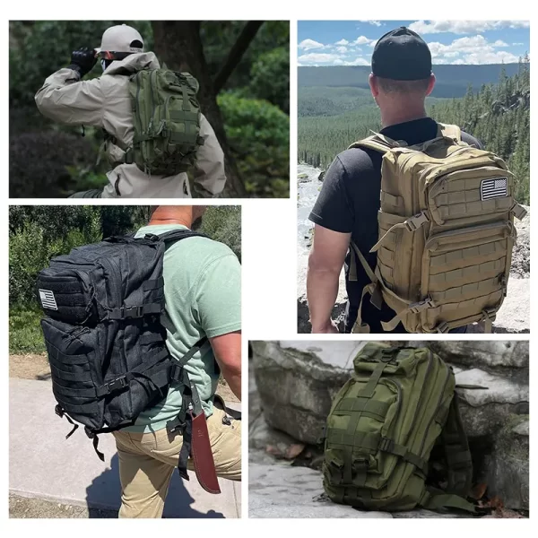 45L/25L Tactical Backpack Men's Travel Large Capacity Rucksacks - Image 6