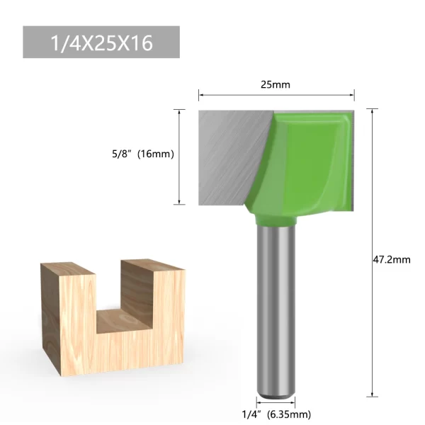 LAVIE 1/4 Shank Cleaning Bottom Bit Straight Router Bit Set - Image 13