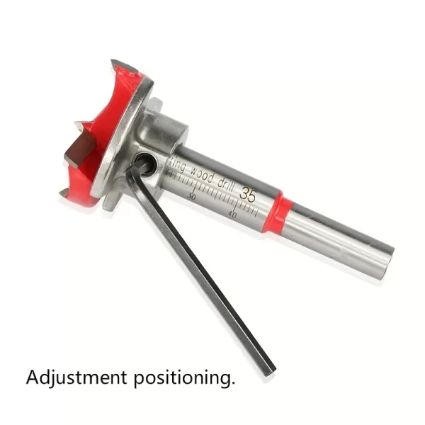 Woodworking Hole Opener Set Positioning Hard Alloy Flat Wing Drill Adjustable Hinge Hole Expander 15-35mm - Image 6