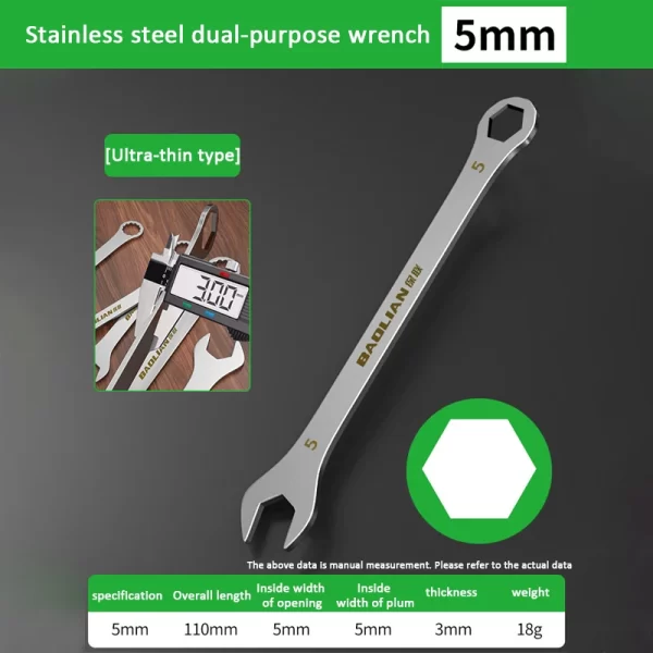 Ultra-thin Open End Wrench - Image 26