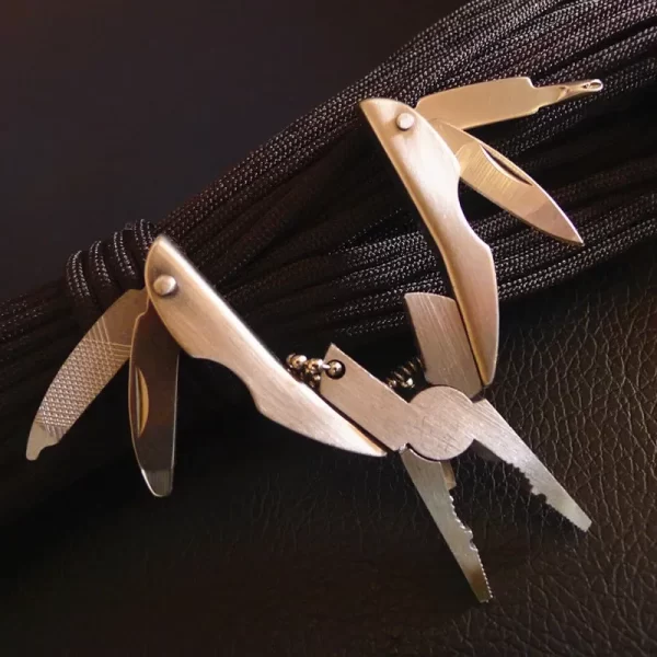 EDC Tools Travel Kits Portable Multifunction Folding Plier Stainless Steel Foldaway Knife - Image 16