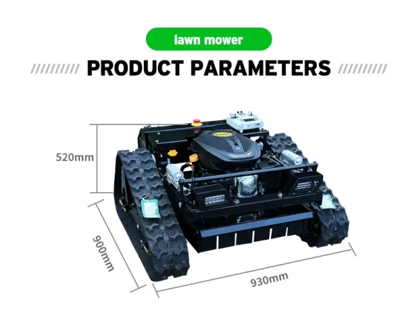 Remote Control  4-Stroke Lawn Mower with Self-generating System for Big Farm - Image 8