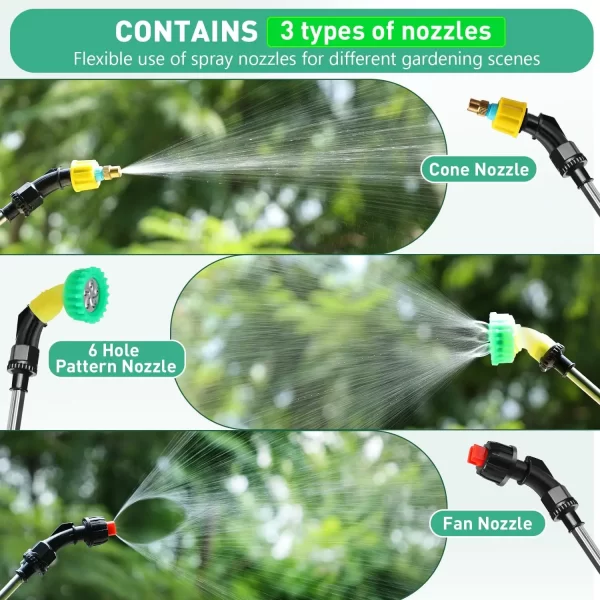 Shoulder Style Electric Sprayer 8L Watering Can With Spray Gun USB Rechargeable - Image 4