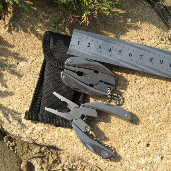 EDC Tools Travel Kits Portable Multifunction Folding Plier Stainless Steel Foldaway Knife - Image 18