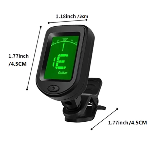 Clip-On Tuner Bass Violin Ukulele Tuner Clip On Guitar Tuner for Guitar/Bass/Violin/Ukulele - Image 5