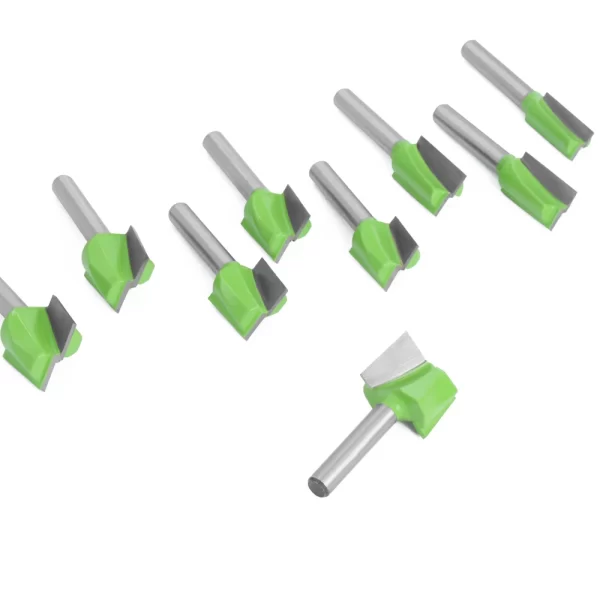 LAVIE 1/4 Shank Cleaning Bottom Bit Straight Router Bit Set - Image 4