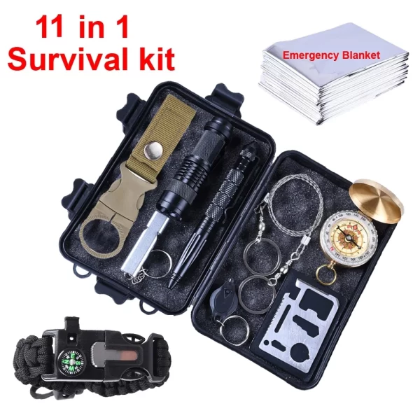11 in 1 Survival kit Emergency Supplies First aid kits Tactical survival Tools