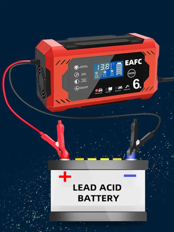 Car Battery Charger 12V 6A Intelligent Fast Charging - Image 20