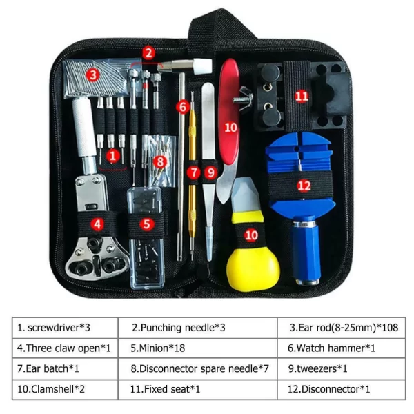147-Piece Clock Maintenance Hardware Tools Watch Maintenance - Image 17