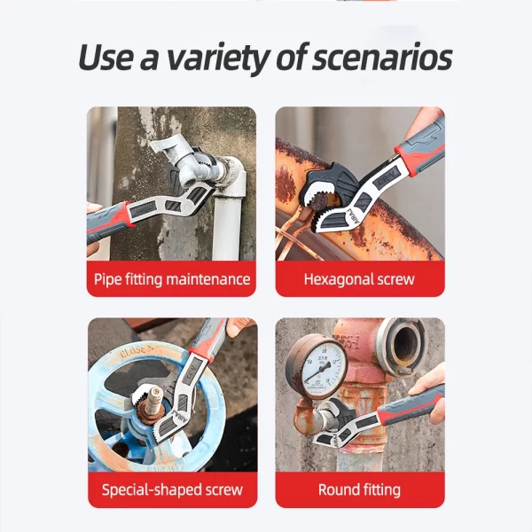 AIRAJ Universal Wrench Multi-Function Adjustable Wrench - Image 5