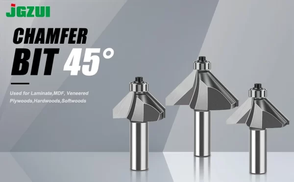 1pc 6mm 12mm Shank 45 Degree Bevel Router Bit Woodworking - Image 21