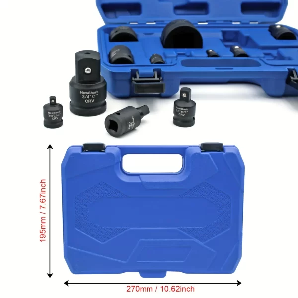 11pcs Impact Adapter and Reducer Set and Universal Joint Swivel Socket Adapter Set,1/4"3/8"1/2"3/4"1" - Image 5