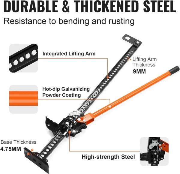 Farm Jack,48" Utility High Lift Farm Jack, 7000 lbs Capacity - Image 10