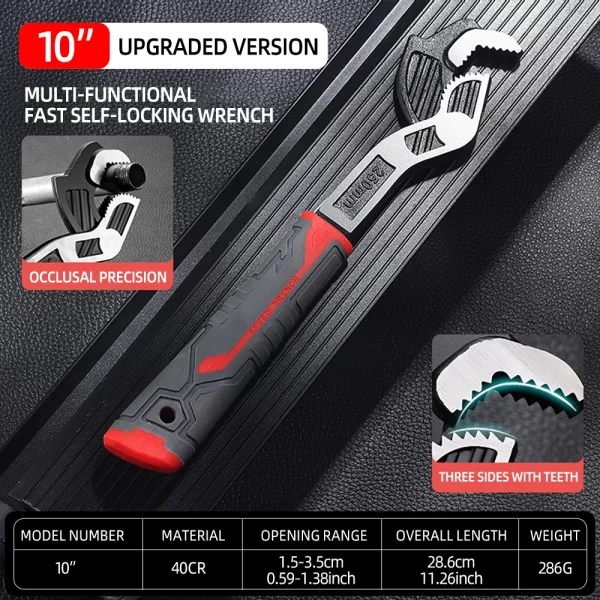 AIRAJ Universal Wrench Multi-Function Adjustable Wrench - Image 7