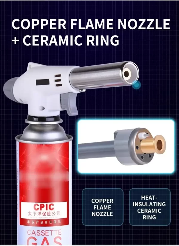 Portable Metal Flame Gun Butane Gas Welding-Burner Welding Gas Burner Flame Gas Torch Flame - Image 12
