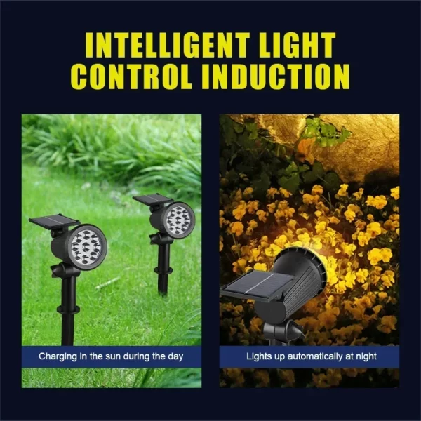 1~4Pack Solar Light Outdoor Adjustable 9LED Spotlight - Image 2