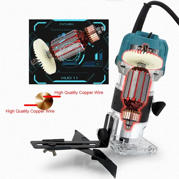 800WElectric Trimmer Wood Router Machine Woodworking - Image 19