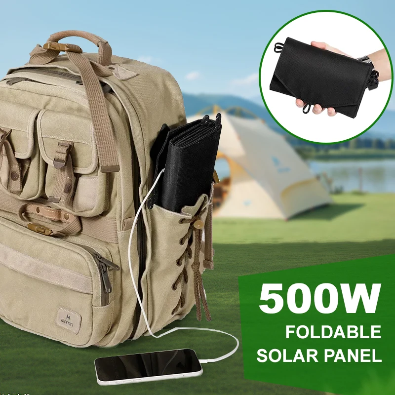 Foldable Solar Panel 500W Portable Solar Panels Fast Charger - Image 4