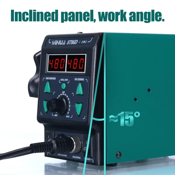 YIHUA 8786D Soldering Iron Hot Air Soldering Station Tool Welding Station - Image 3