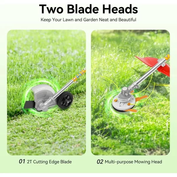 Gas Powered String Trimmer, 2 Stroke Cordless Lawn Edger Gasoline Weed Eater - Image 2