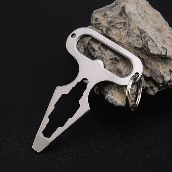 Outdoor EDC Survival Tool, Multifunctional Self-defense Spike,Wrench,Bottle Opener,Keychains - Image 19