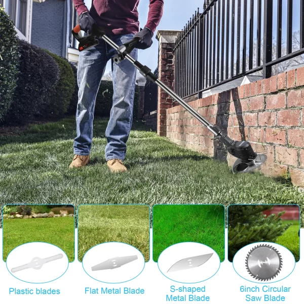 Foldable Grass Trimmer 21V 1300mAh Efficient And Durable Electric Mower - Image 8