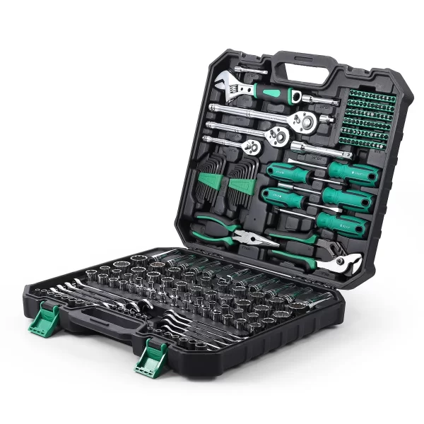213-Piece Mechanics Tool Set General Assorted Sockets and Wrenches Set