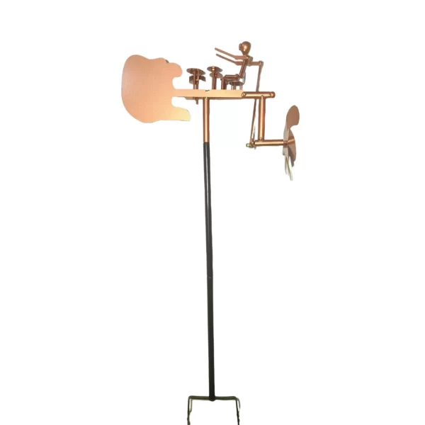 2025 New Metal Drummer Windmill Statue - Image 5