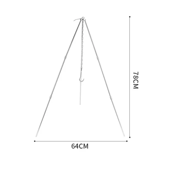 Outdoor Portable Folding Barbecue Stove Camping Picnic Stainless Steel Barbecue Frame - Image 7