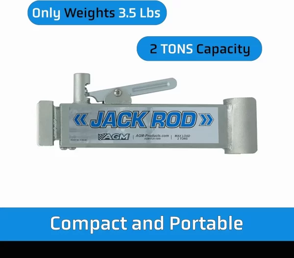 AGM Products Jack Rod - Easy to Use Floor Jack Safety Tool. Rated for 2 Tons - Image 3