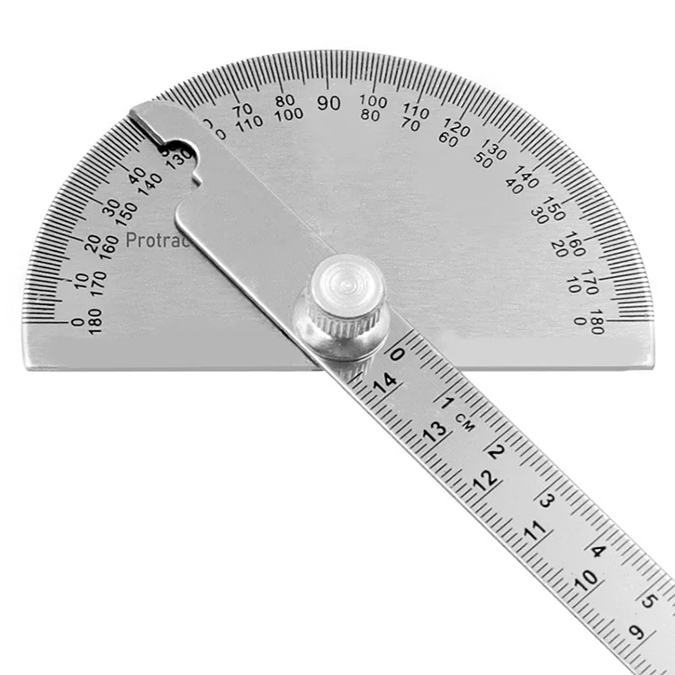 Angle Meter Measure Protractor Ruler Metal Finder 180 Degree Guage - Image 13