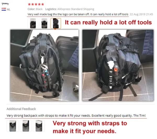 45L/25L Tactical Backpack Men's Travel Large Capacity Rucksacks - Image 16